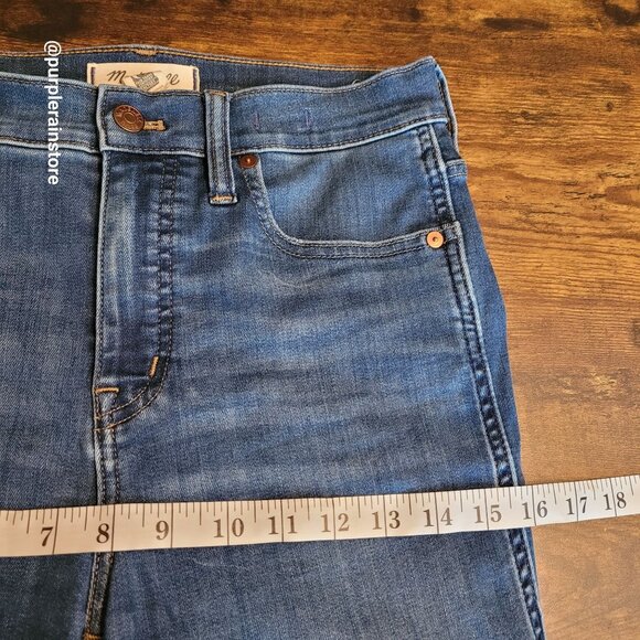 Madewell Jeans Size 28 Stovepipe High Rise Tummy Control Leman Wash MB466 - Picture 9 of 13